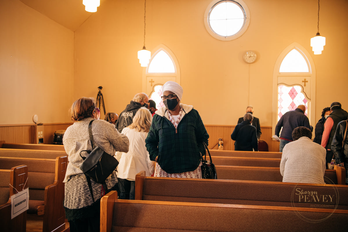 Some of the members of Green Memorial African Methodist Episcopal Zion Church