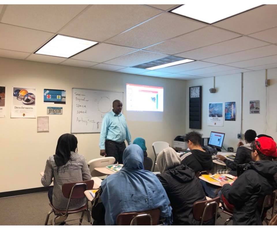 ABC Driving School owner Bashir Shuryie teaching his students