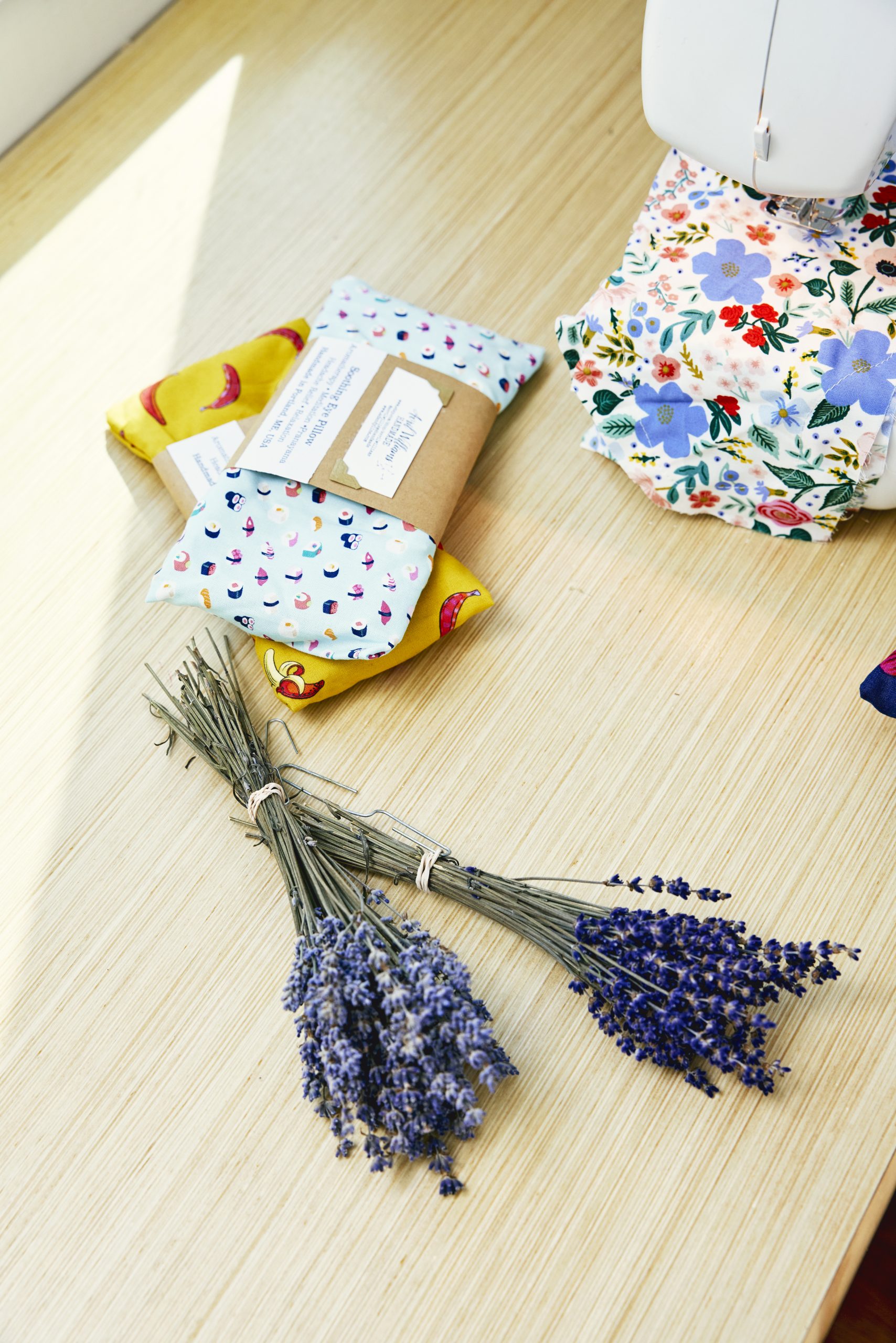 Locally sourced Lavender on the table