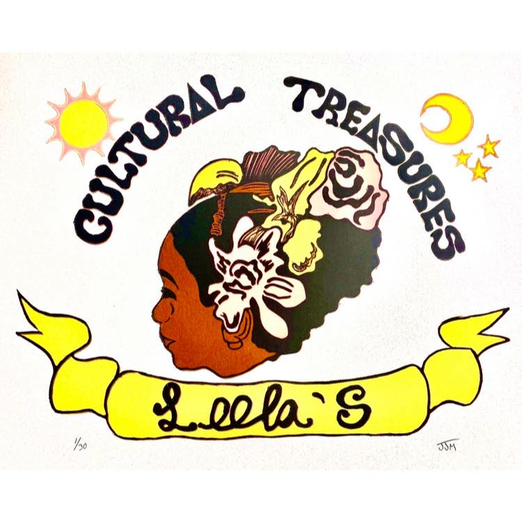 Business Logo for Leela's Cultural Treasures