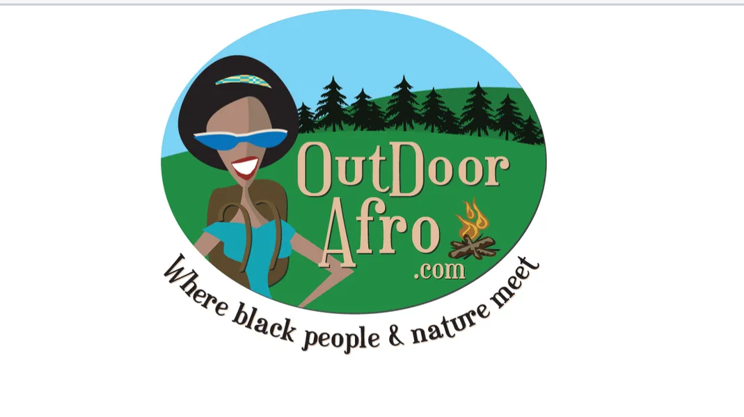 Outdoor afro logo