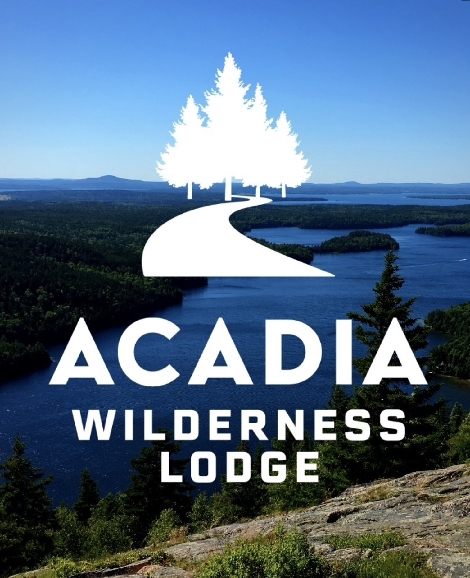 Acadia wilderness lodge business Logo