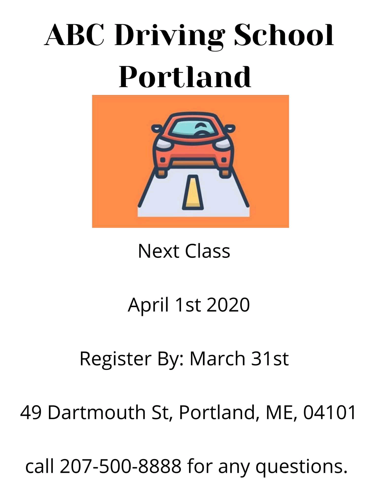 Abc Driving School portland address and contact